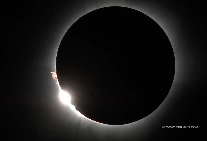 Solar eclipse on Bali