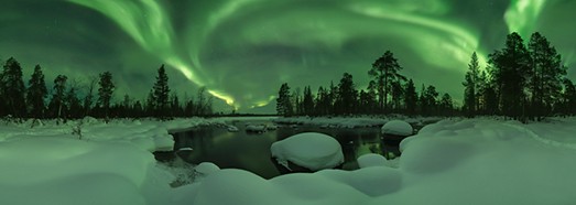 Northern lights on the Kola Peninsula