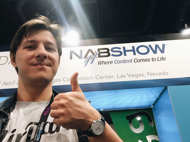 Sergey Semenov at the NAB Show