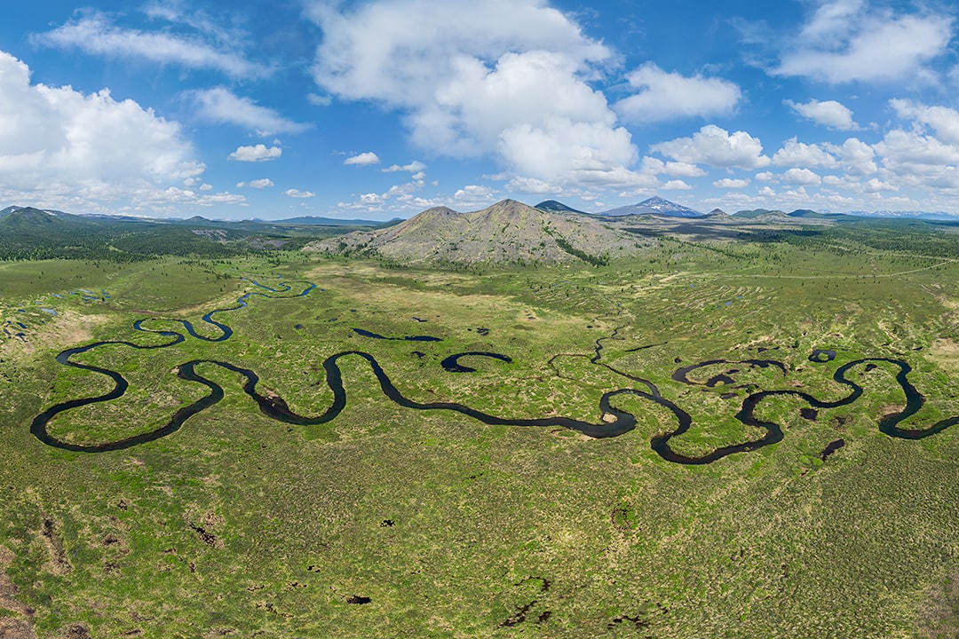 Forest-tundra, Kamchatka. 360° meditation