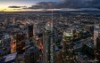 In the evening over Los Angeles