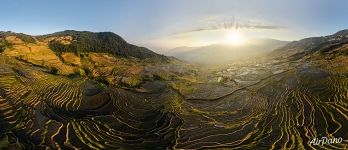 Samaba Terraces from above