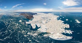 Mouth of ice fjord