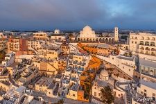 Fira. City at the top of the caldera