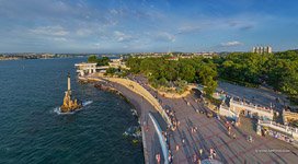 Monument to the Flooded Ships,  Primorsky (Seaside) Boulevard, Sevastopol