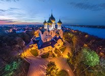 Assumption Cathedral at night