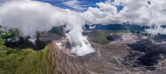 Low clouds in the Bromo Tengger Semeru National Park