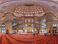 Interior of the Blue Mosque