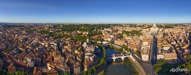 Bird’s eye view of Rome