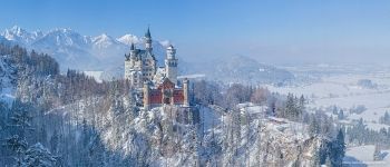 Neuschwanstein Castle, Germany. Panorama