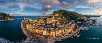 Colourful Houses of Porto Venere. Panorama