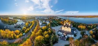 Assumption Cathedral at sunset, Yaroslavl