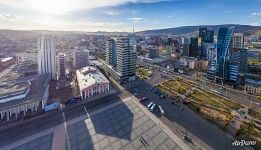 Bird's eye view of Ulaanbaatar