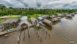 Street of stilt houses