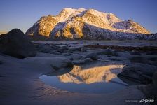 Reflection of mountain