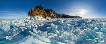 Russia, Lake Baikal in winter