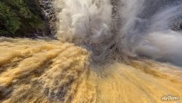 Venezuela, Canaima Lagoon, Hacha Waterfall