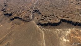 Moraine shafts in the Chuya Steppe