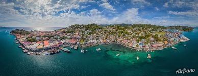 The Carenage in St George’s, Grenada