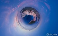 After sunset over Navagio (Agios Georgios). Planet