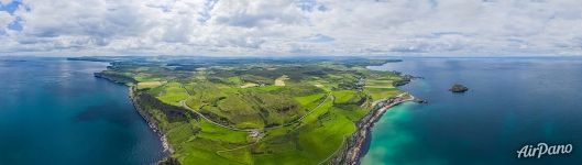 Above the Carrick-a-Rede Rope Bridge