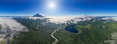 Kronotskaya River, Kronotsky volcano