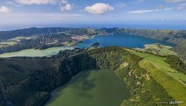 Above Lagoa de Santiago