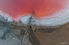 Sasyk Lake from above