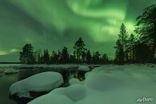 Northern lights, Kola Peninsula