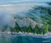 White cliffs from above