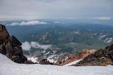 Wedding atop a volcano. Kamchatka