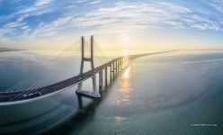 Vasco da Gama Bridge. Lisbon, Portugal