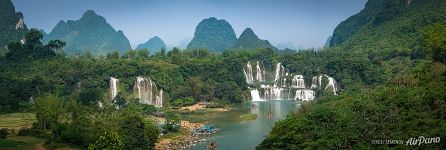 Detian Falls, China-Vietnam (22592x7582 px)