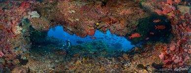Underwater cave, Komodo, Indonesia (24068x9700 px)