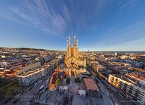 Barcelona, Spain. West side of Sargrada Familia