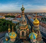 Domes of the Church of the Savior on Blood